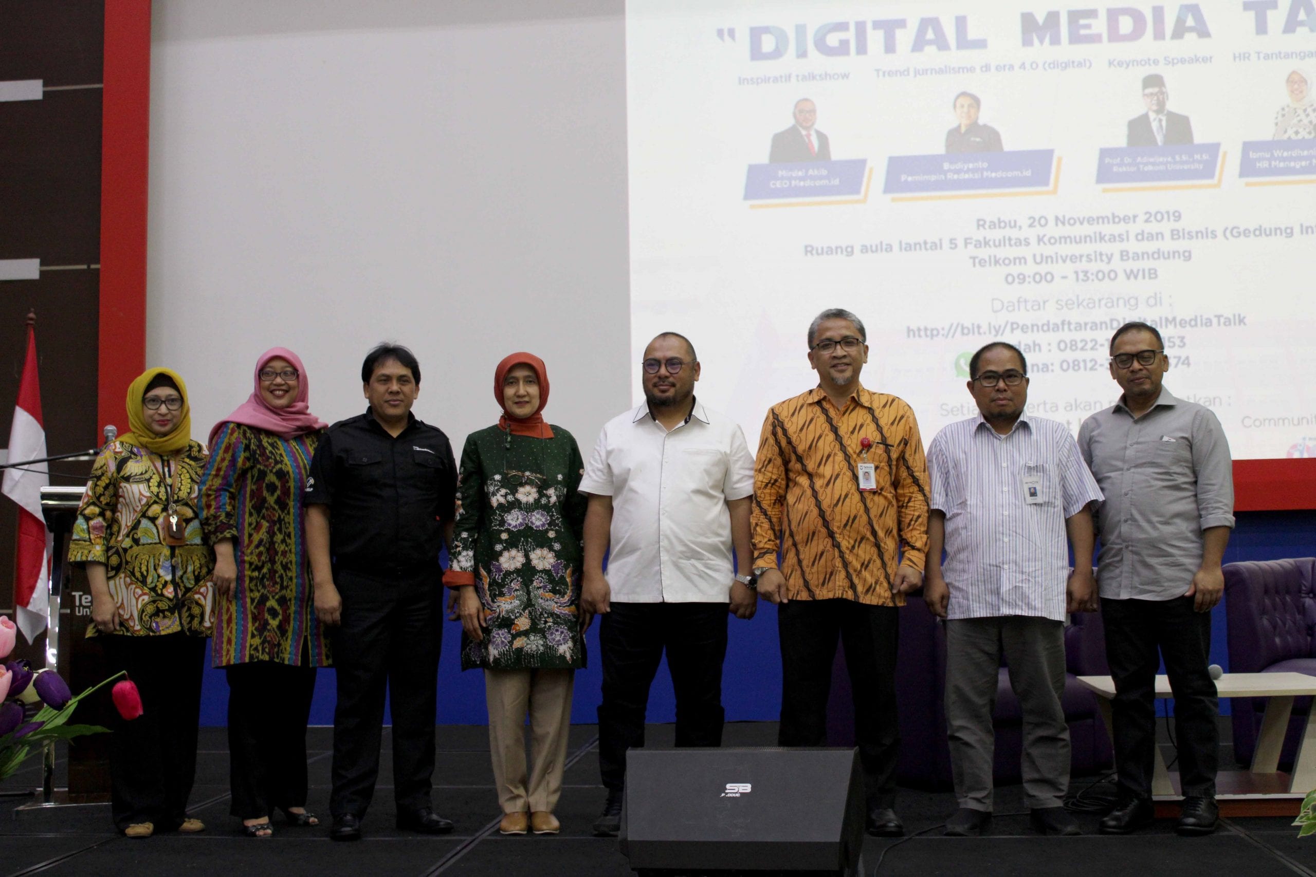 Medcom.id held Digital Media Talk  Show at Telkom University’s Faculty of Communication and Business​