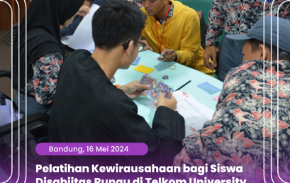 Pelatihan Kewirausahaan bagi Siswa Disabilitas Rungu di Telkom University