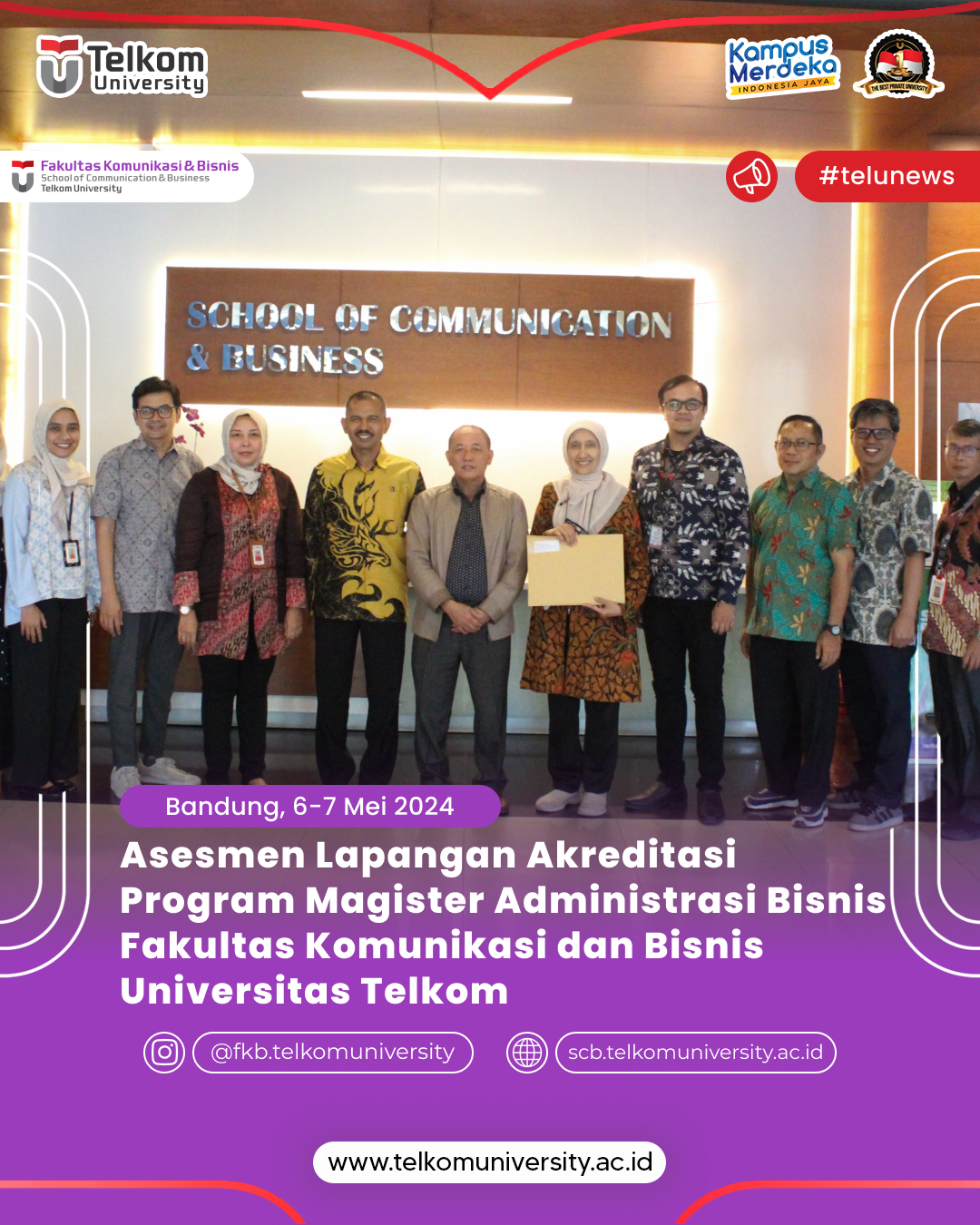 Program Studi Magister Administrasi Bisnis Selesaikan Asesmen Lapangan Akreditasi LAMEMBA