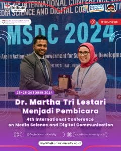 DR. MARTHA TRI LESTARI MENJADI PEMBICARA DI 4TH INTERNATIONAL CONFERENCE ON MEDIA SCIENCE AND DIGITAL COMMUNICATION DI BALI