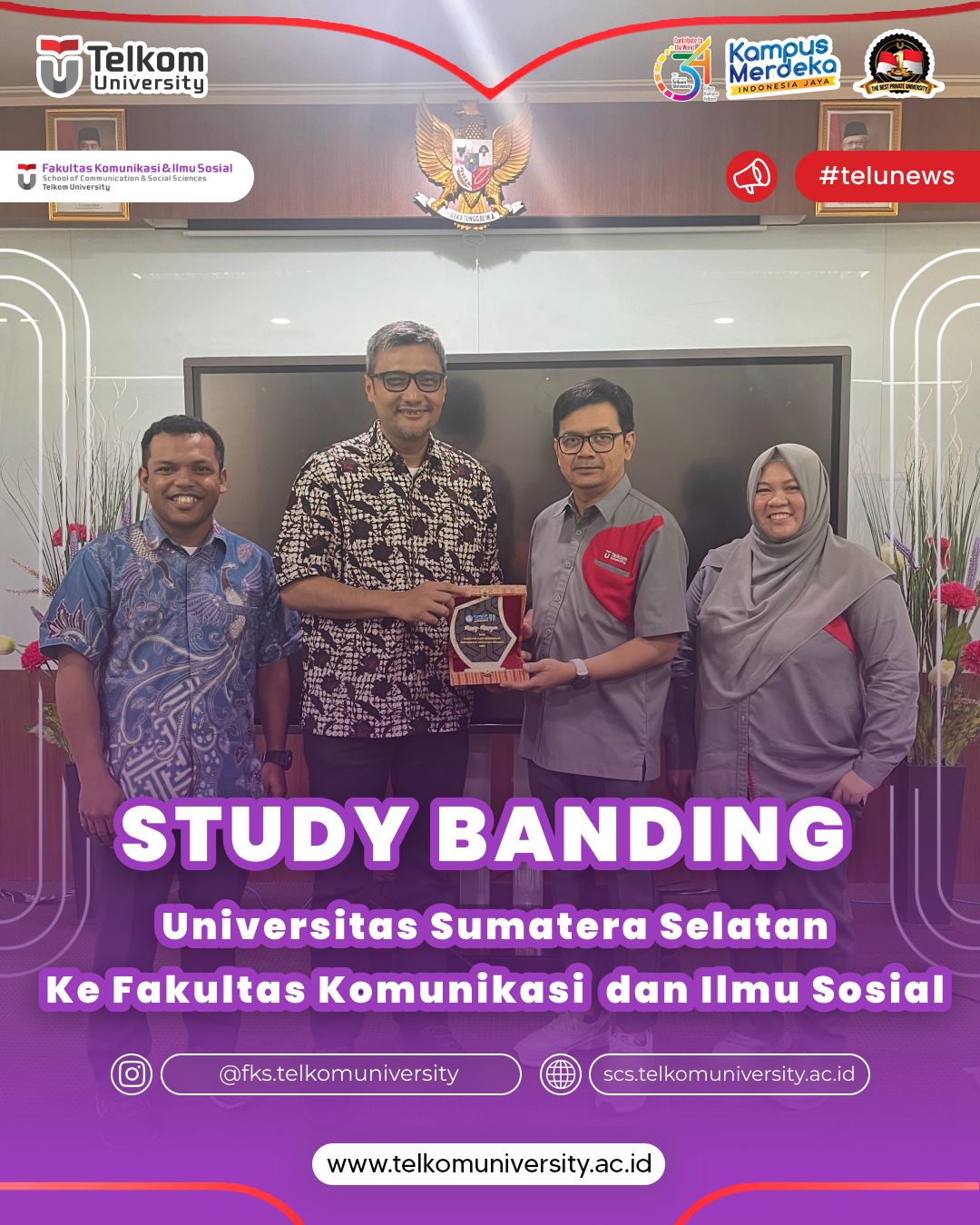 [BENCHMARKING VISIT OF THE UNIVERSITY OF SOUTH SUMATRA TO THE SCHOOL OF COMMUNICATION AND SOCIAL SCIENCES]