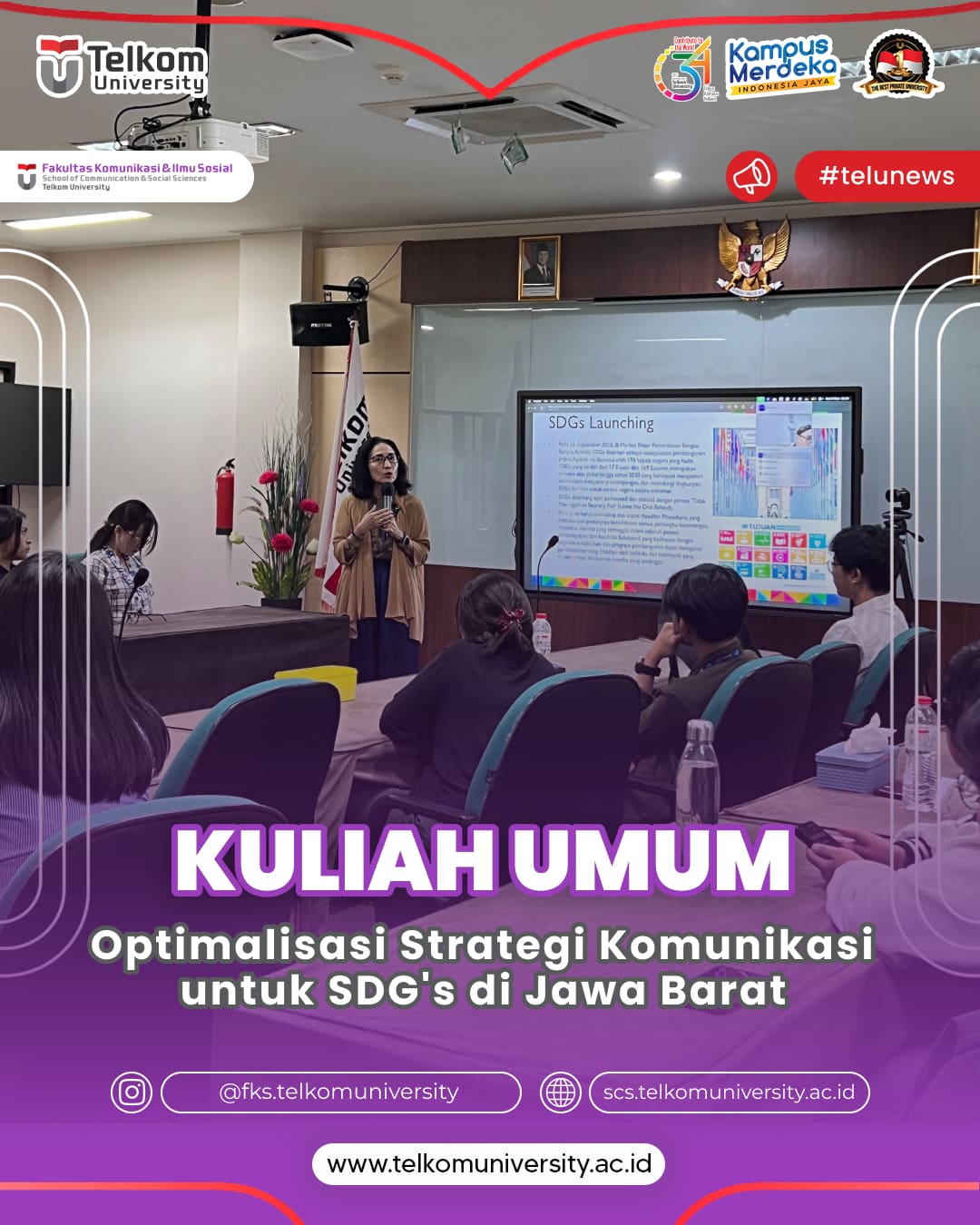 PUBLIC LECTURE: OPTIMIZING COMMUNICATION STRATEGIES FOR SDG’s IN WEST JAVA