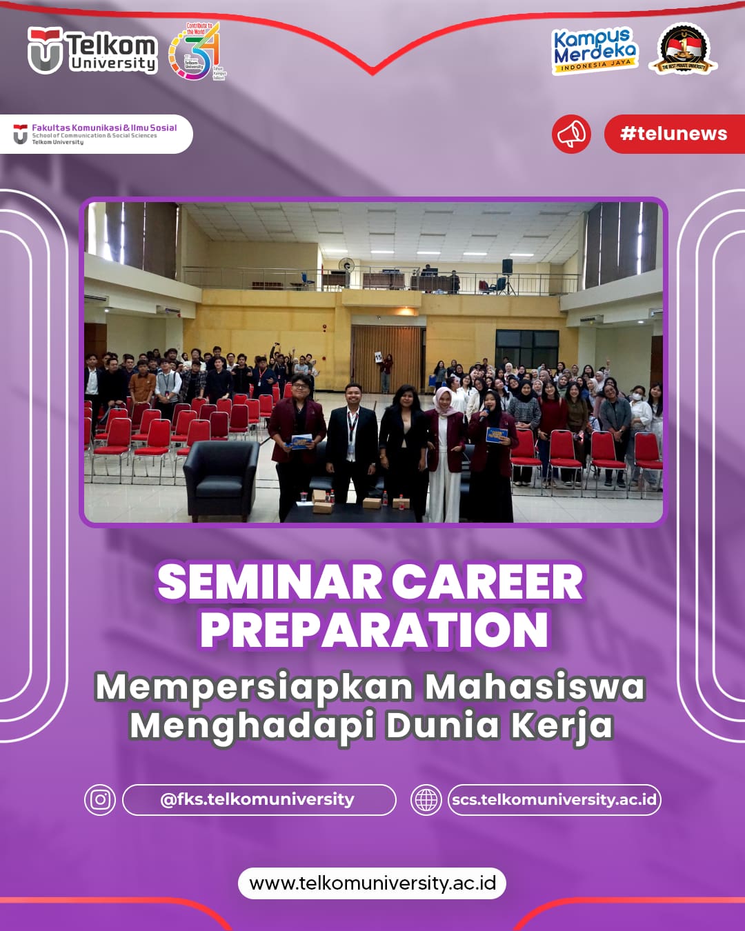 SEMINAR CAREER PREPARATION: MEMPERSIAPKAN MAHASISWA MENGHADAPI DUNIA KERJA