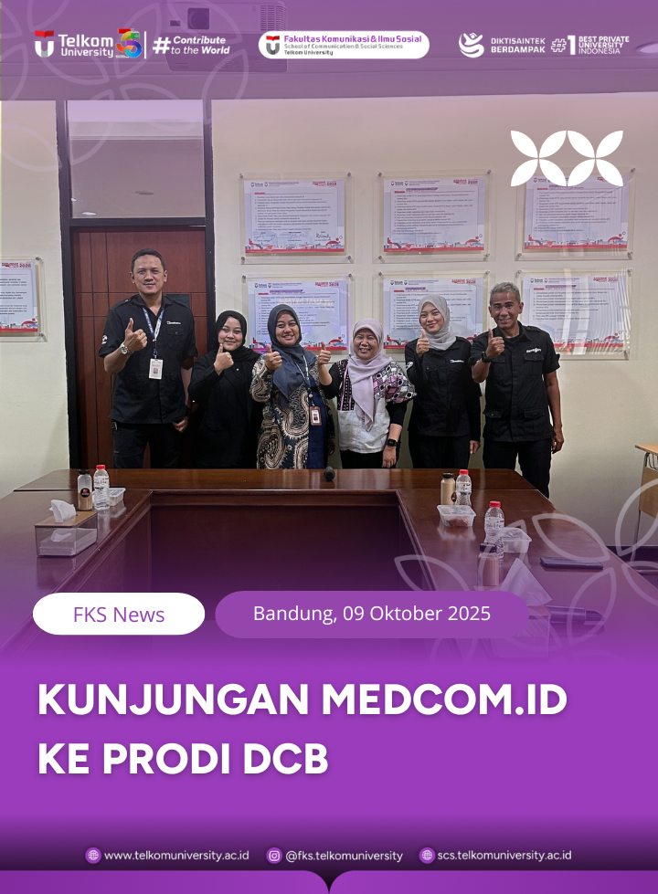 SCS Telkom University and Digital Content Broadcasting Program Welcome Medcom.id Visit to Strengthen Academic and Media Industry Synergy