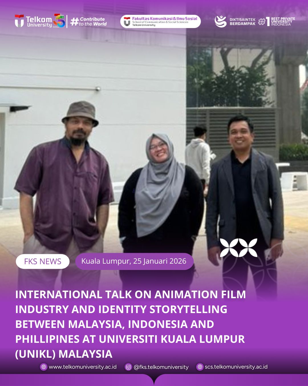 Sinergi Kreatif ASEAN: FKS Universitas Telkom Bedah Industri Animasi dan Storytelling di UniKL Malaysia Sinergi Kreatif ASEAN: FKS Universitas Telkom Bedah Industri Animasi dan Storytelling di UniKL Malaysia