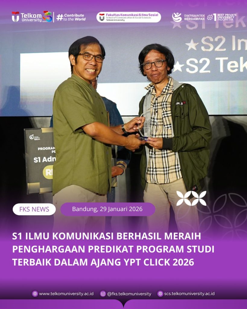 S1 Ilmu Komunikasi Telkom University Dinobatkan sebagai Program Studi Terbaik di YPT CLICK 2026