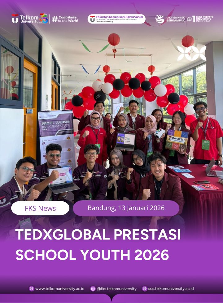 FKS Universitas Telkom Pamerkan Inovasi Mahasiswa di Ajang TEDx Global Prestasi School