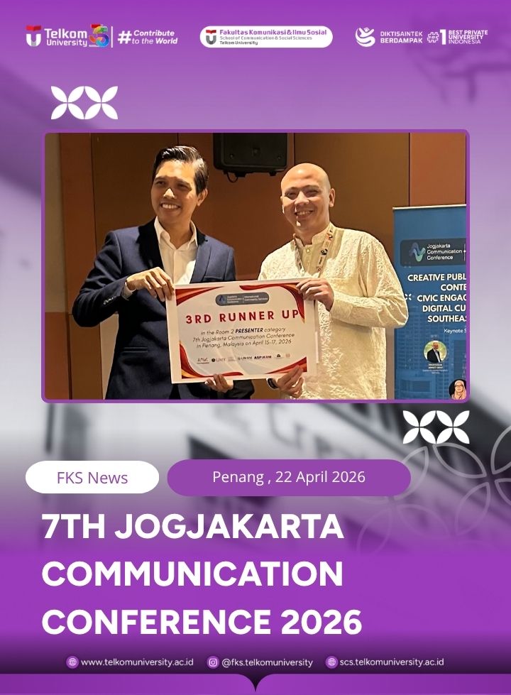 Harumkan Nama Bangsa, Dosen FKS Raih Juara 3 di 7th Jogjakarta Communication Conference 2026